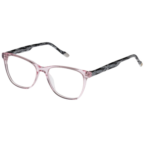 Le Specs Midsummer Night Pink Digital Dalmatian Female D-Frame Optical Frames | Eyewear Index