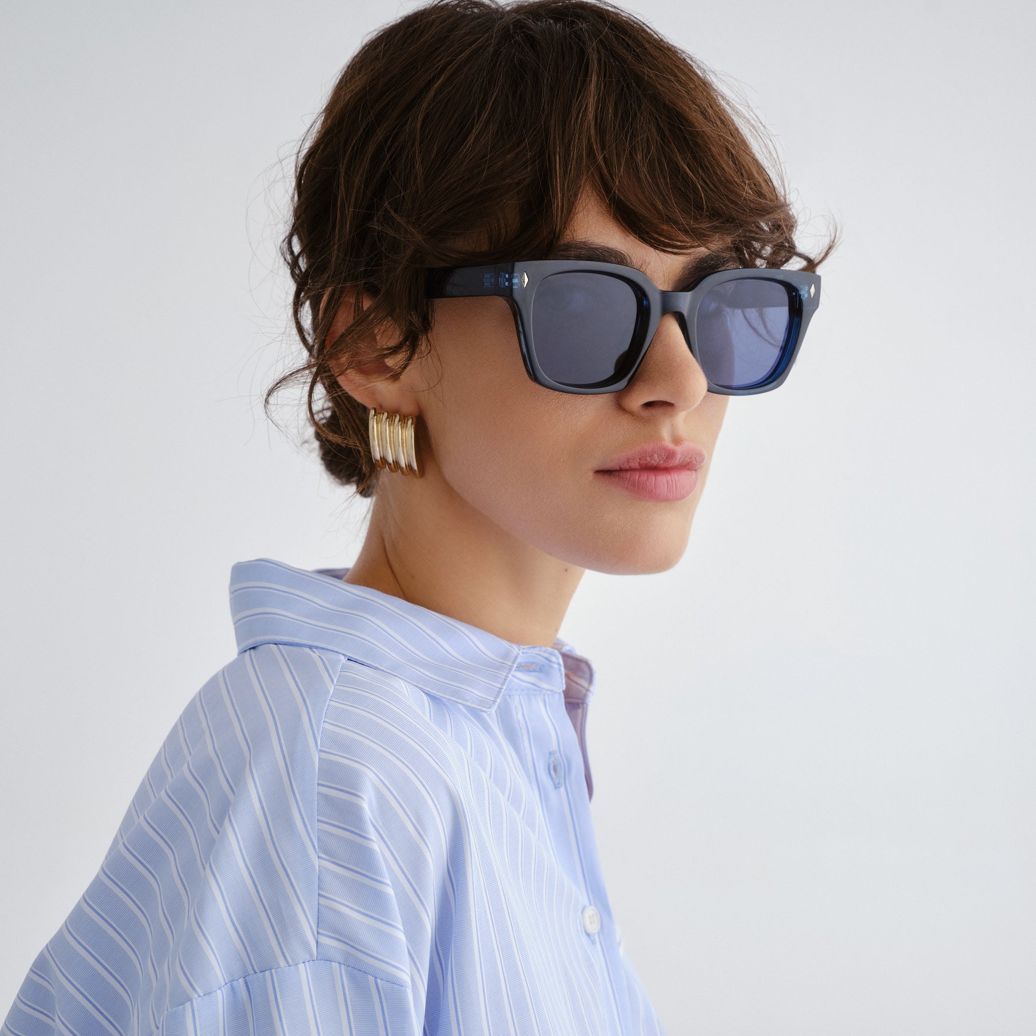 Cancer Council Kingscliff Navy Uni-Sex D-Frame Sunglasses | Eyewear Index