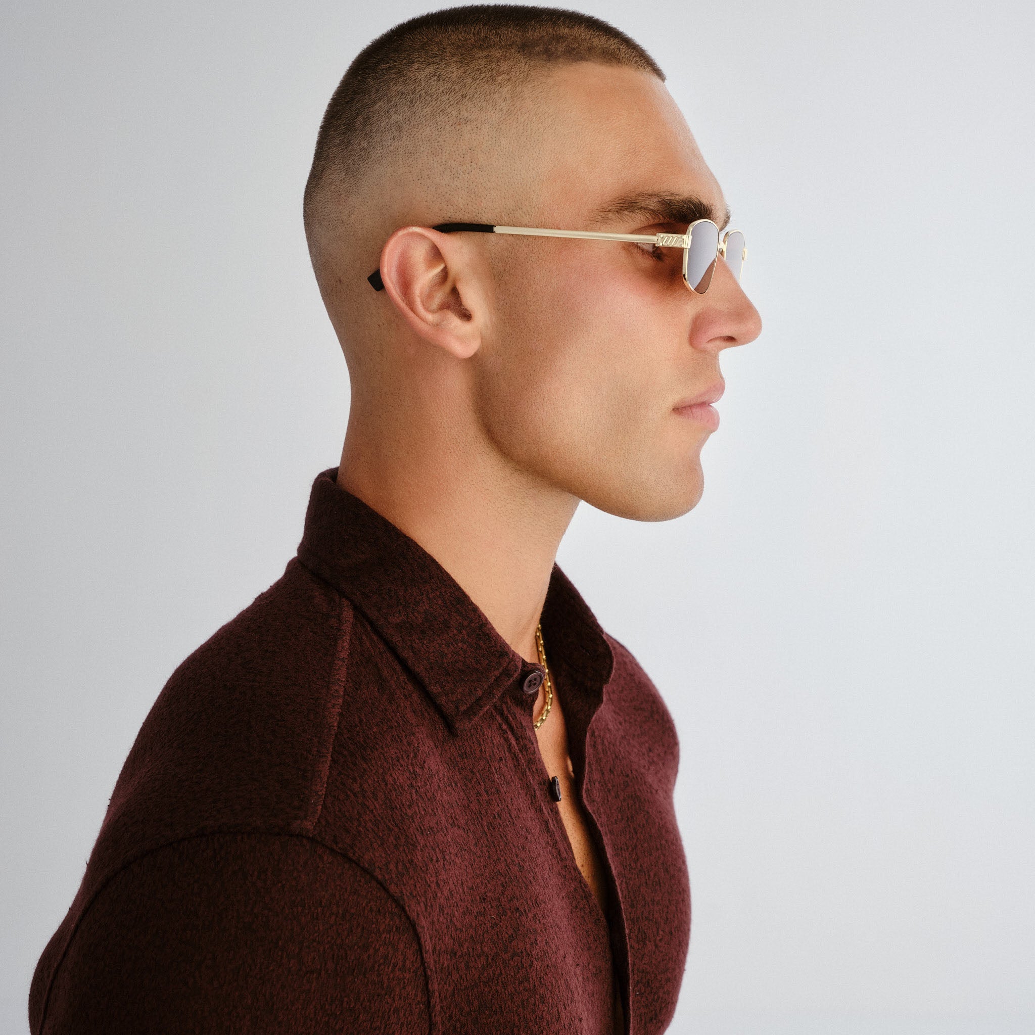 Le Specs Torrid Gold Uni-Sex Rectangle Sunglasses | Eyewear Index