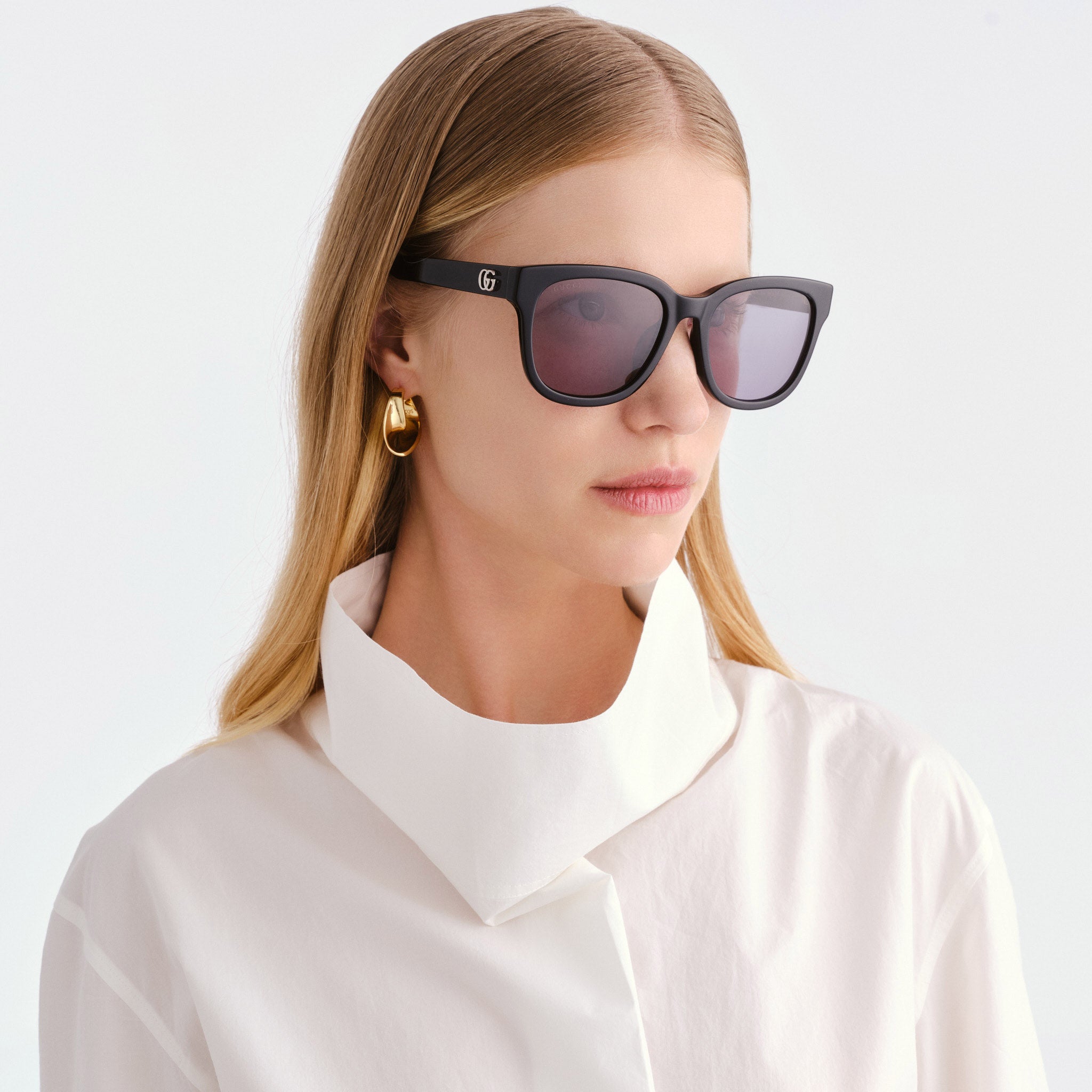 Gucci Gg2126sk Black Female Square Sunglasses | Eyewear Index