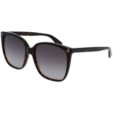 Gucci Gg0022s Avana-Avana Female Cat-Eye Sunglasses | Eyewear Index