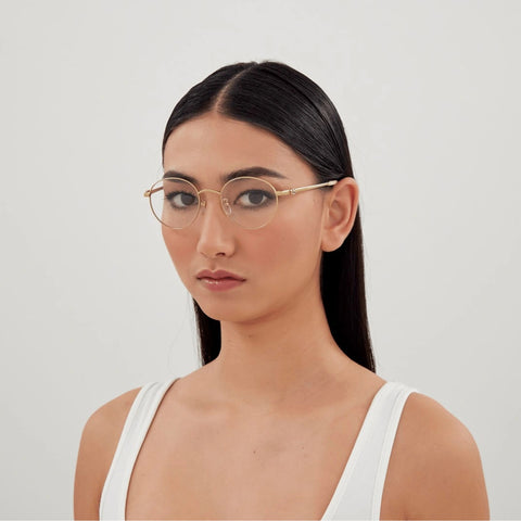 Gucci Gg1472oj Gold Female Round Optical Frames | Eyewear Index