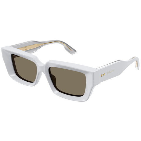 Gucci Gg1529s Grey Uni-Sex Rectangle Sunglasses | Eyewear Index