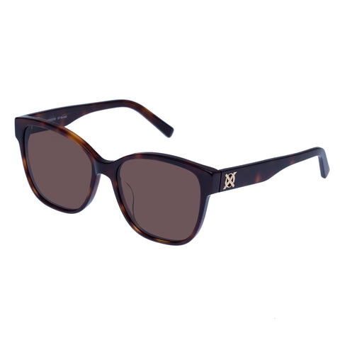 Oroton Shea Polarised Signature Tort Female Cat-Eye Sunglasses | Eyewear Index