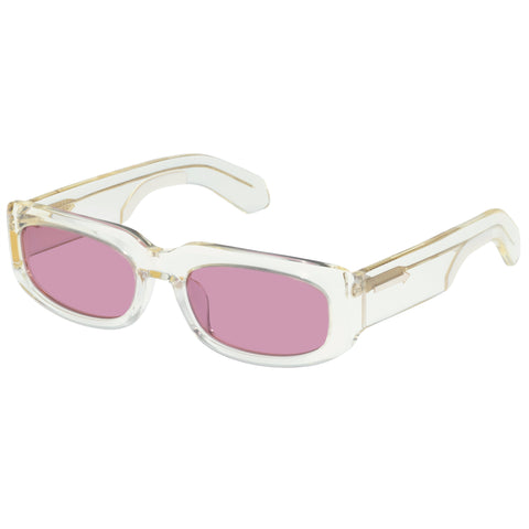 Karen Walker Zahra Vintage Clear Uni-Sex Rectangle Sunglasses | Eyewear Index