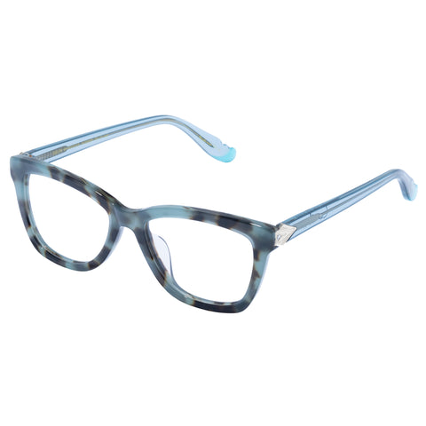 Camilla Delta Whispers Teal Tort Female D-Frame Optical Frames | Eyewear Index