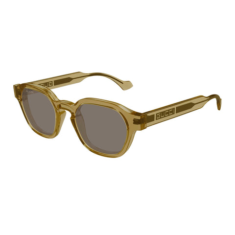 Gucci Gg1730s Yellow Male Round Sunglasses | Eyewear Index