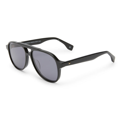 Le Specs Magnanimous Black Uni-Sex Aviator Sunglasses | Eyewear Index