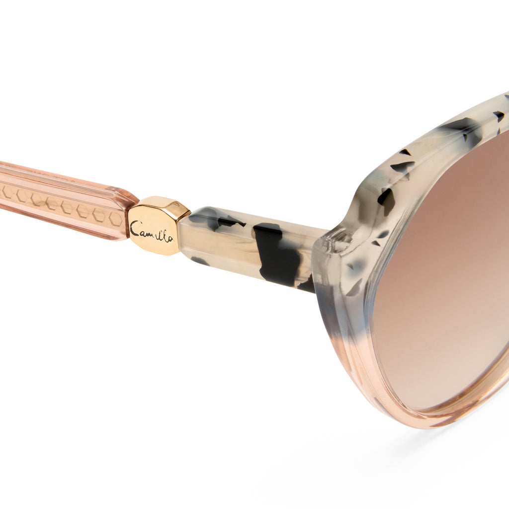 Camilla Act One Blush Cookie Female Cat-Eye Sunglasses | Eyewear Index