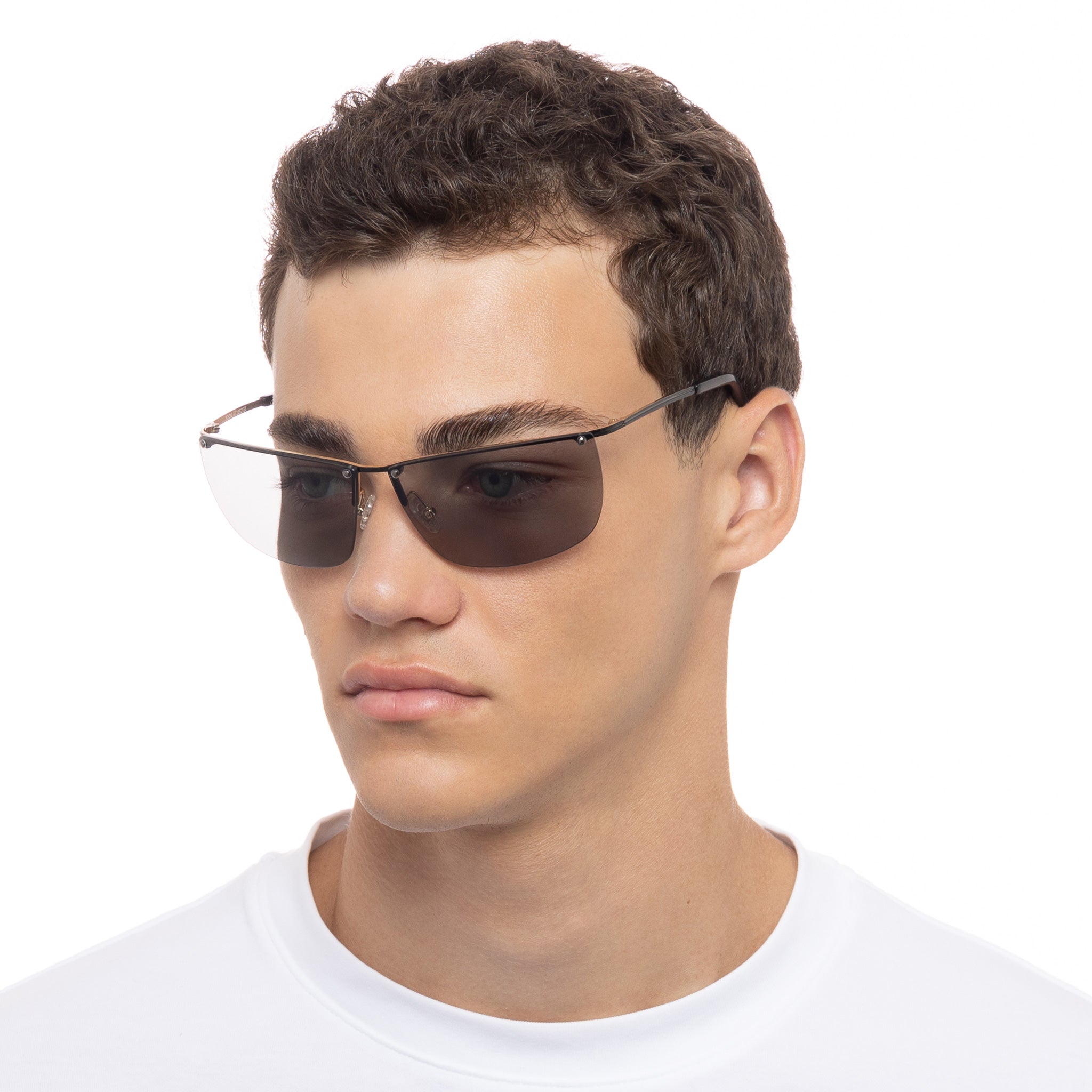Le Specs Y2ok Black Uni-Sex Wrap Sunglasses | Eyewear Index
