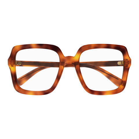 Gucci Gg1318o Havana Female Square Optical Frames | Eyewear Index