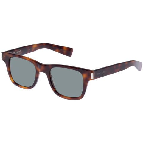 Saint Laurent Sl564 Havana Uni-Sex Rectangle Sunglasses | Eyewear Index