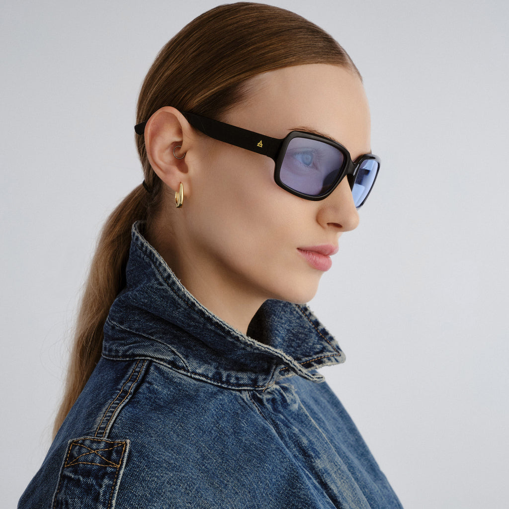 Aire Ignite Black Uni-Sex Wrap Sunglasses | Eyewear Index