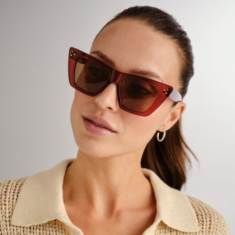 Cancer Council Magenta Cherry Female Cat-Eye Sunglasses | Eyewear Index