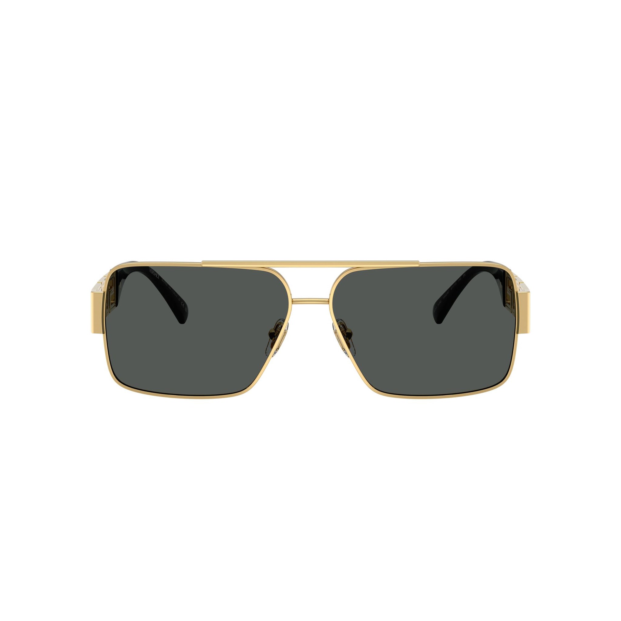 Versace 2290 100287 Gold Male Rectangle Sunglasses | Eyewear Index