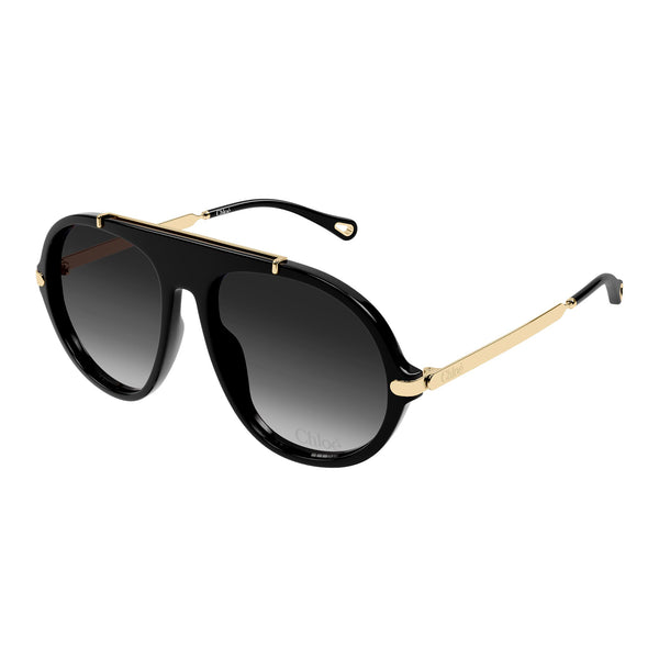 chloe サングラス Chloe Ch0357s Black Female Round Sunglasses | Eyewear Index