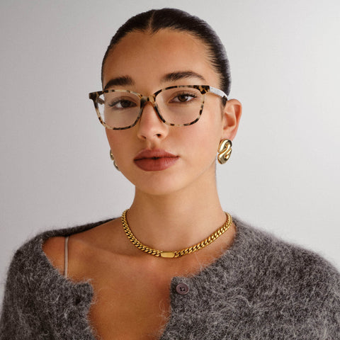 Le Specs Audacious Dalmatian Tort Female Square Optical Frames | Eyewear Index