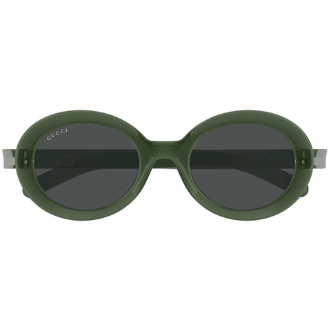 Gucci Gg1722sa Green Female Round Sunglasses | Eyewear Index