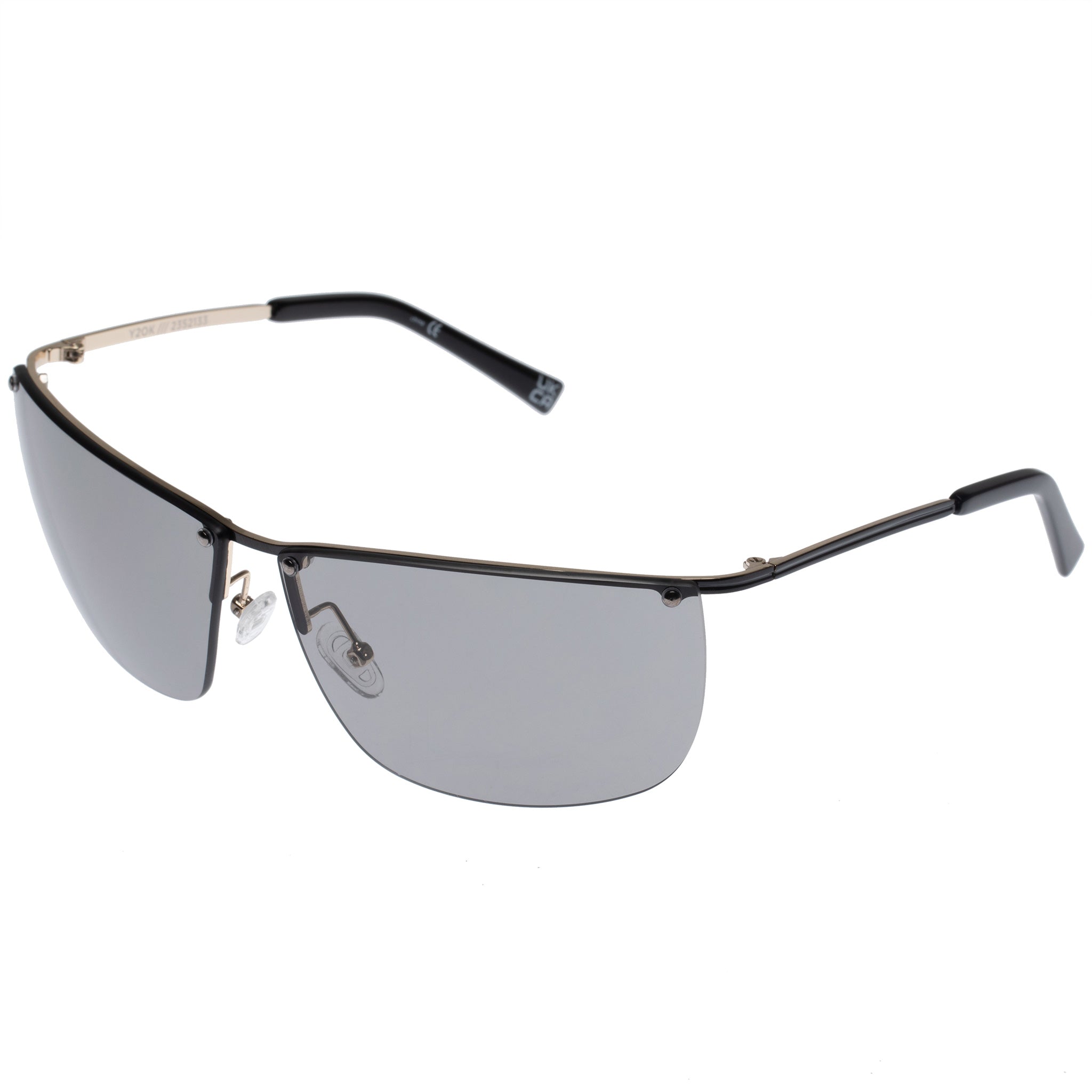 Le Specs Y2ok Black Uni-Sex Wrap Sunglasses | Eyewear Index