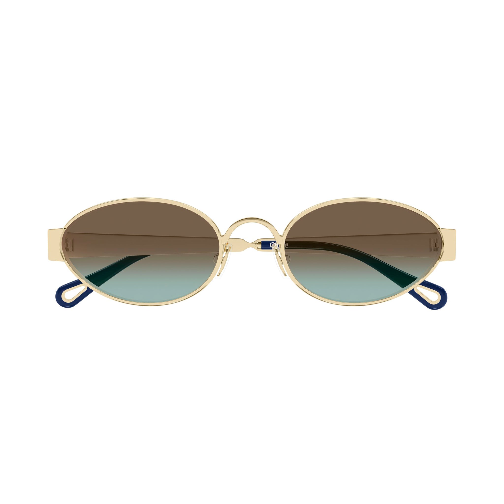 Chloe Ch0355s Gold Female Round Sunglasses | Eyewear Index