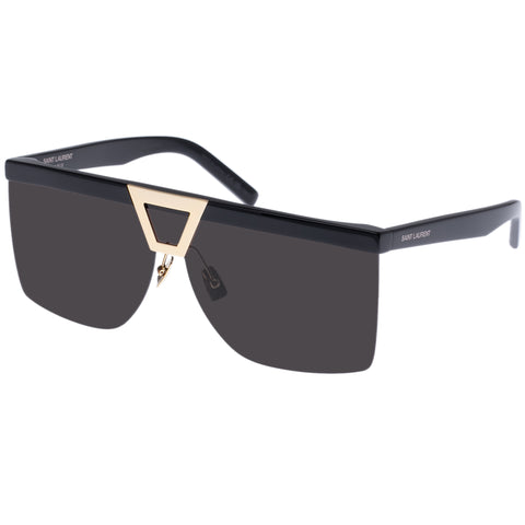 Saint Laurent Sl537palace Black Female Rectangle Sunglasses | Eyewear Index