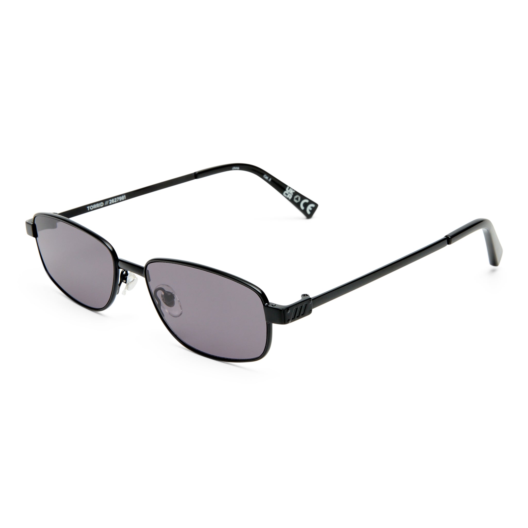 Le Specs Torrid Black Uni-Sex Rectangle Sunglasses | Eyewear Index