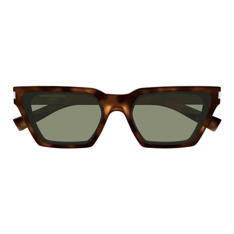 Saint Laurent Sl633calista Havana Female Cat-Eye Sunglasses | Eyewear Index