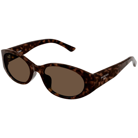 Balenciaga Bb0369sk Havana Female Round Sunglasses | Eyewear Index