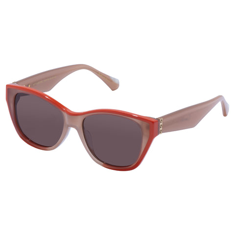 Camilla Uptown Girl Latte Female Cat-Eye Sunglasses | Eyewear Index