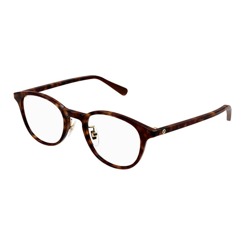 Gucci Gg1474oj Havana Female Round Optical Frames | Eyewear Index