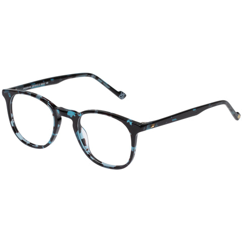 Le Specs Biogen 48 Aqua Tort Uni-Sex Round Optical Frames | Eyewear Index