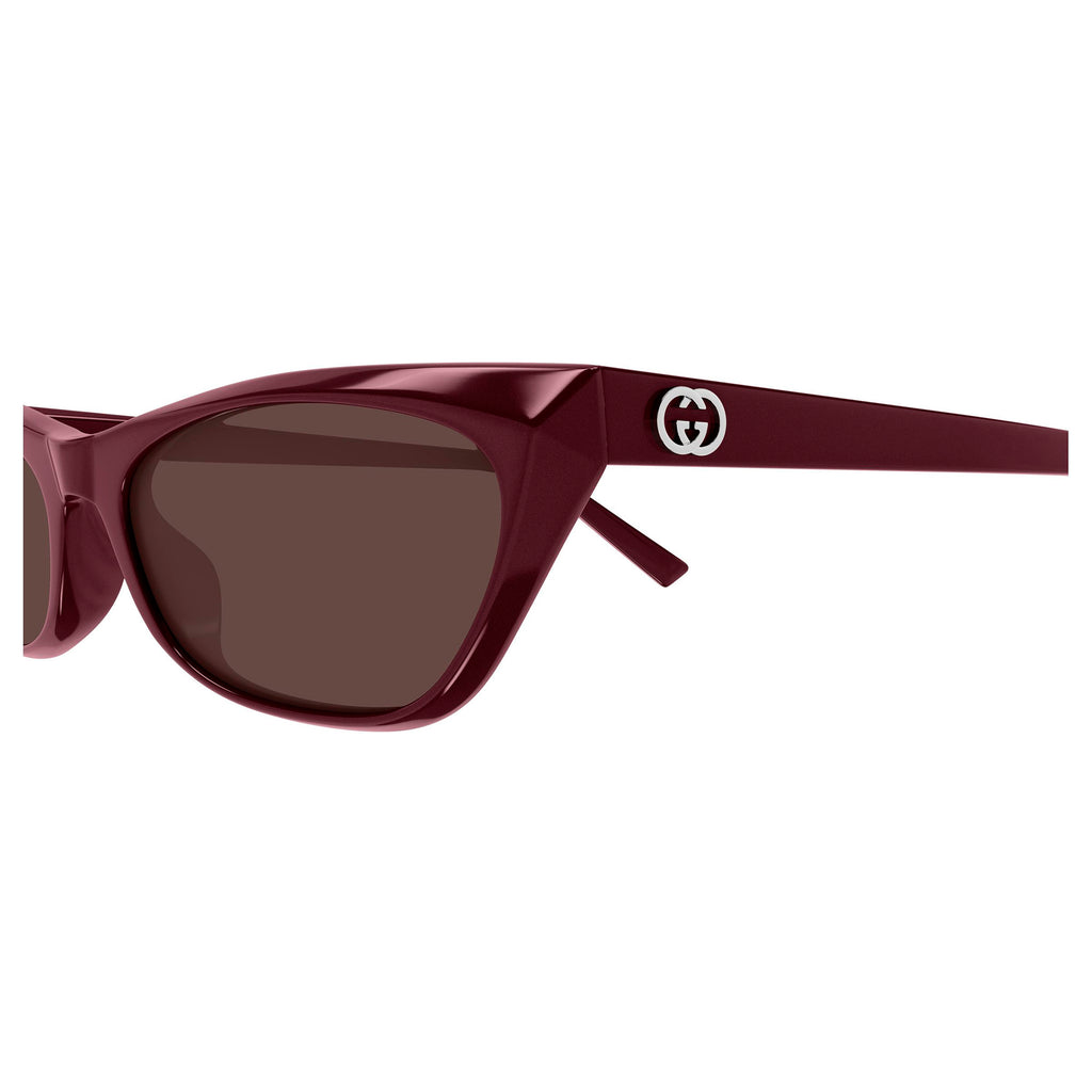 Gucci Gg2203s Burgundy Female Cat-Eye Sunglasses | Eyewear Index