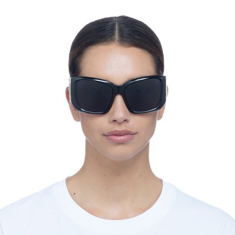 Le Specs Primal Instinct Black Uni-Sex Square Sunglasses | Eyewear Index