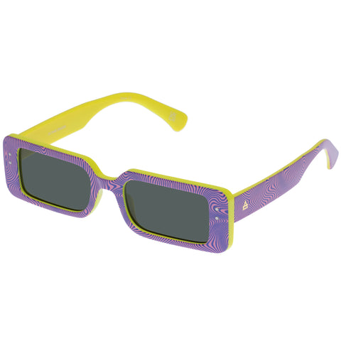 Aire Octans Psychedelic Cornflower Uni-Sex Rectangle Sunglasses | Eyewear Index