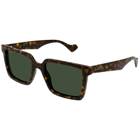 Gucci Gg1540s Havana Male Rectangle Sunglasses | Eyewear Index