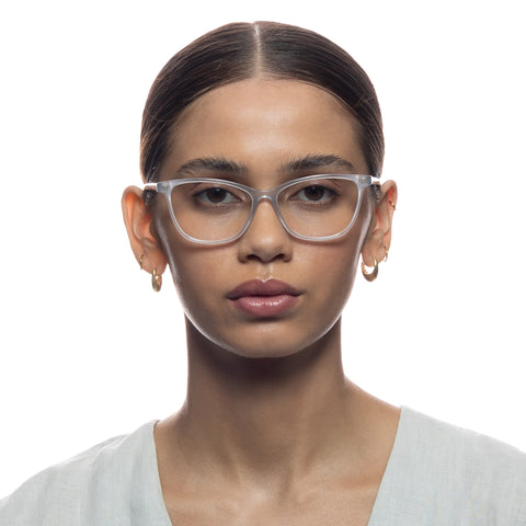 Oroton Maven Powder Blue Female Cat-Eye Optical Frames | Eyewear Index