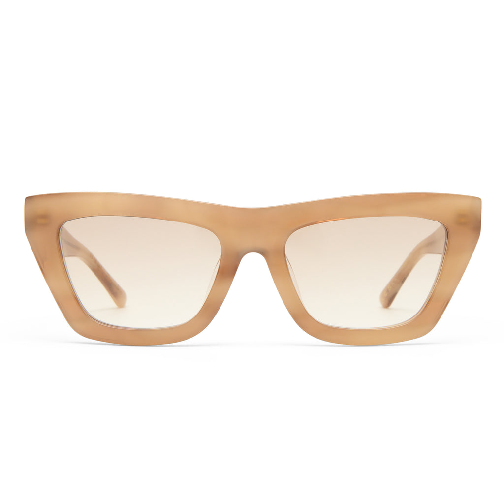 Luv Lou The Hudson Smokey Haze Female Cat-Eye Sunglasses | Eyewear Index