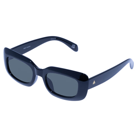 Aire Orbit Black Uni-Sex Rectangle Sunglasses | Eyewear Index