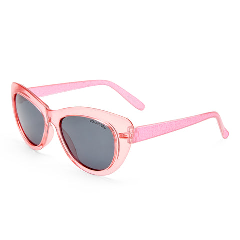 Cancer Council Elk Kids Pink Glitter Female Cat-Eye Sunglasses | Eyewear Index