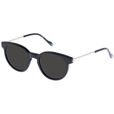 Le Specs Breezy Black Female Round Sunglasses | Eyewear Index