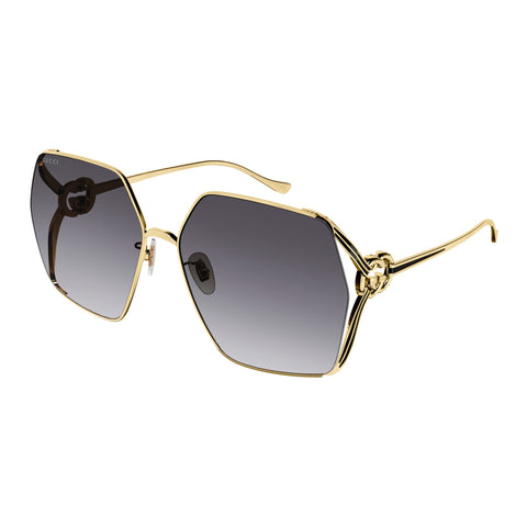 Gucci Gg1322sa Gold Female Square Sunglasses | Eyewear Index