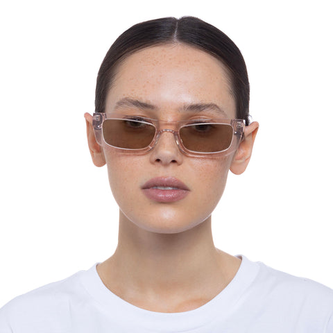 Le Specs Bio-Bot Champagne Uni-Sex D-Frame Sunglasses | Eyewear Index