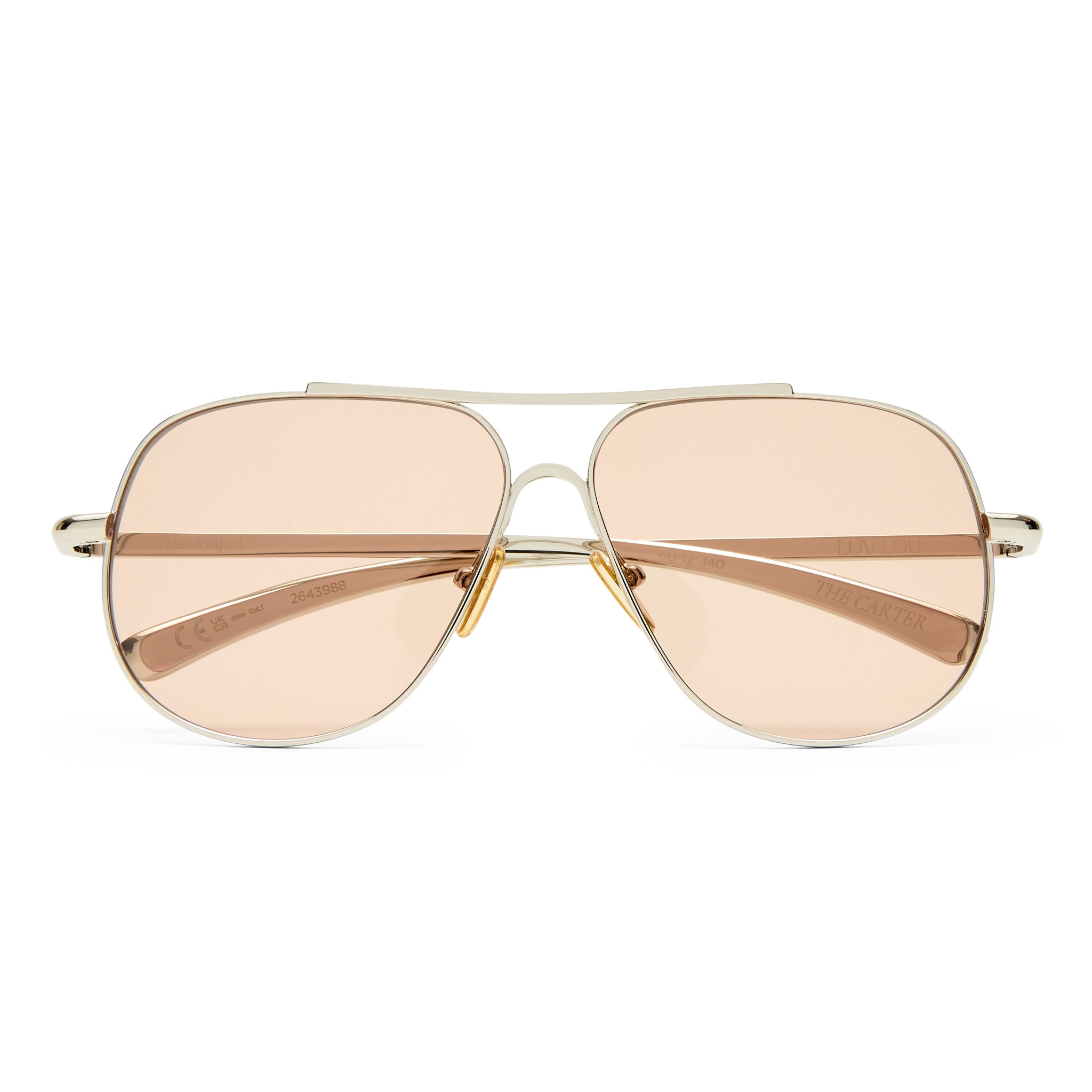 Luv Lou The Carter Silver Female Aviator Sunglasses | Eyewear Index