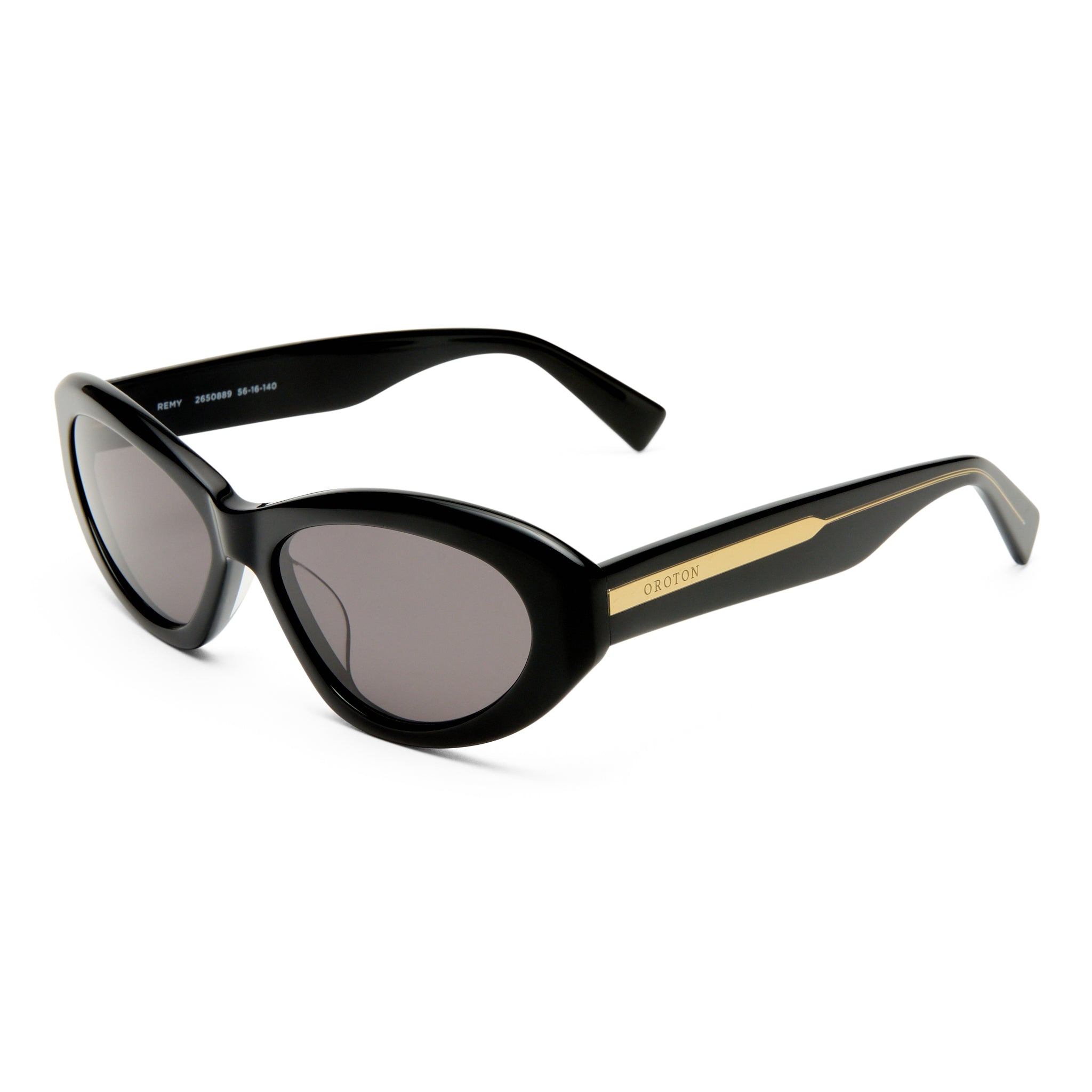 Oroton Remy Black Female Cat-Eye Sunglasses | Eyewear Index