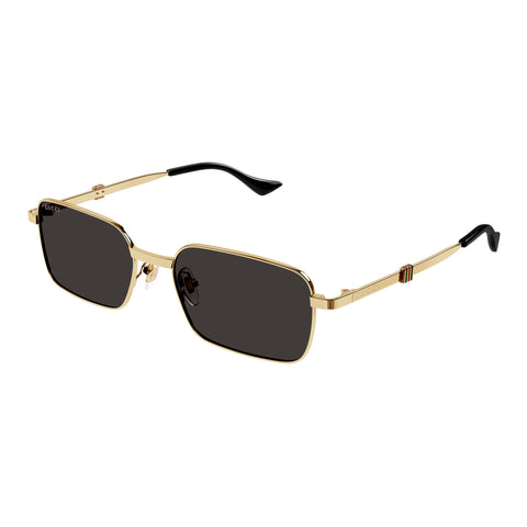 Gucci Gg1495s Gold Male Rectangle Sunglasses | Eyewear Index