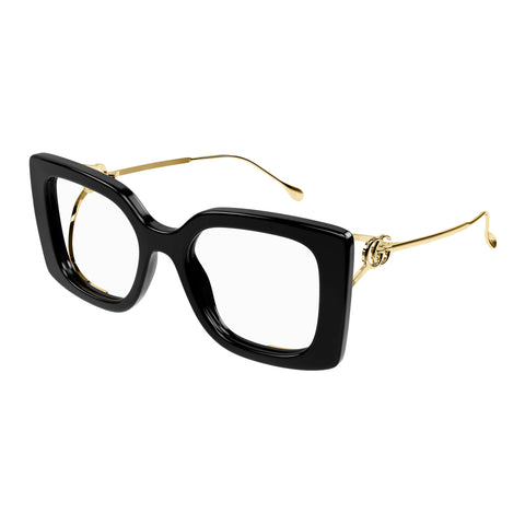 Gucci Gg1567o Black Female Rectangle Optical Frames | Eyewear Index