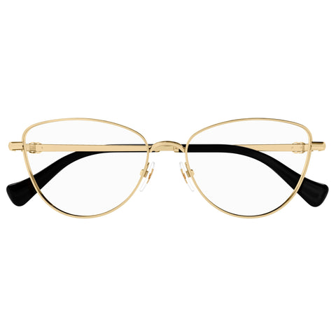 Gucci Gg1595o Gold Female Cat-Eye Optical Frames | Eyewear Index