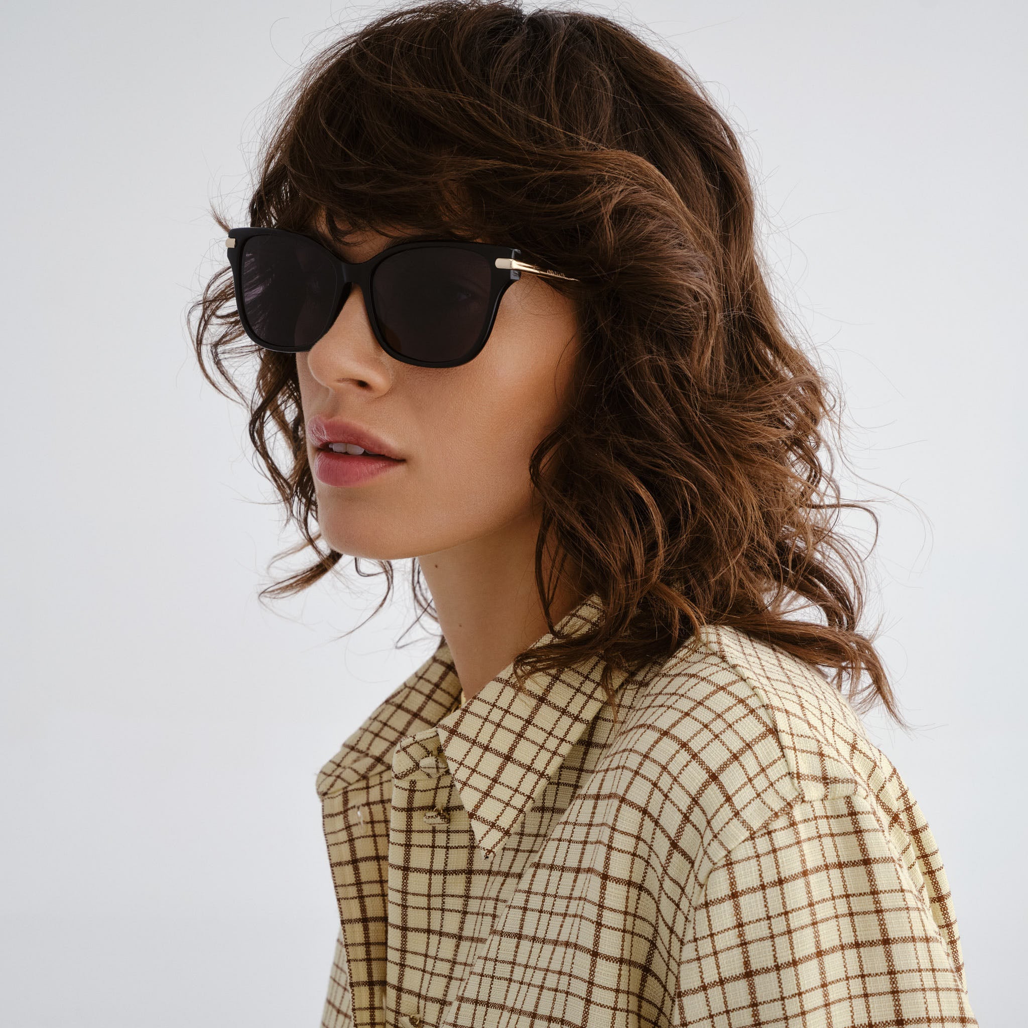 Oroton Mariselle Black Female Cat-Eye Sunglasses | Eyewear Index