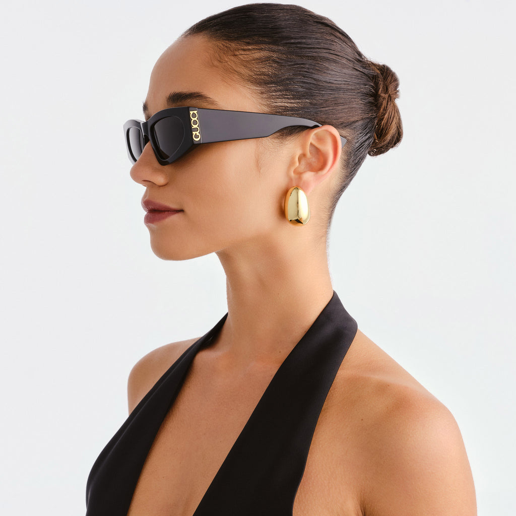 Gucci Gg2040s Black Female Cat-Eye Sunglasses | Eyewear Index