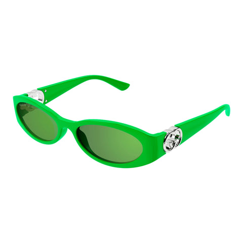 Gucci Gg1660s Green Female Round Sunglasses | Eyewear Index